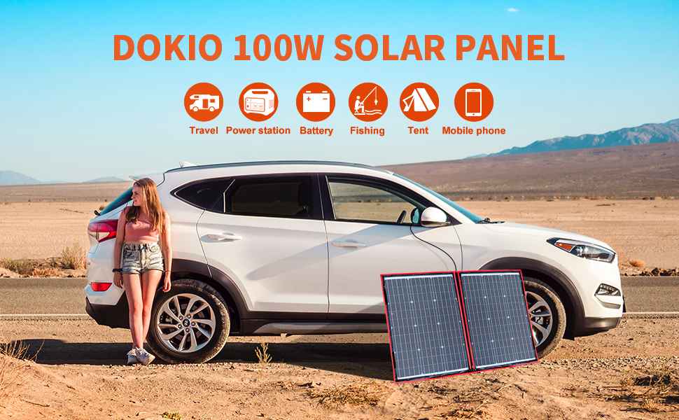 kit solar Plegable DOKIO 100w